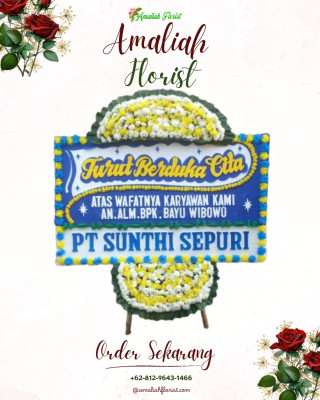 Papan Bunga Duka di Bandarkedungmulyo